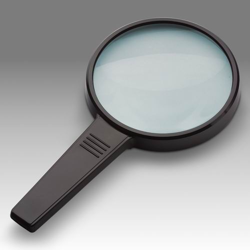 D 012 - LCH 8211G - Magnifier for reading with solid rectangular handle